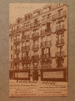 Ansichtskarte AK Paris 1920-1940 Dagmar Hotel Rue St Jacques Restaurant Architektur Ortsansicht Frankreich France 75 Paris